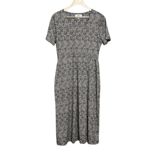 Way Dede x Emily Cheetah Animal Print Midi Dress Women Medium Side Slit - Picture 2 of 9